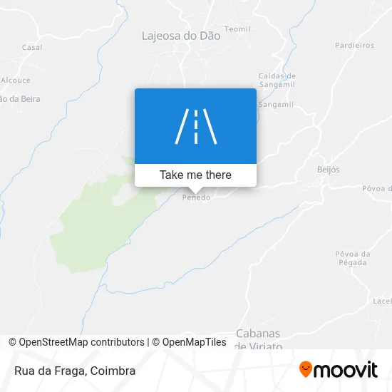 Rua da Fraga mapa