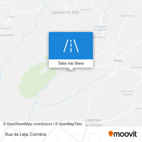 Rua da Laja mapa