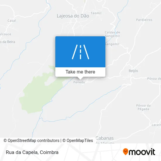 Rua da Capela mapa