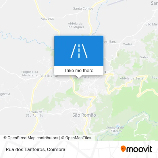 Rua dos Lanteiros map