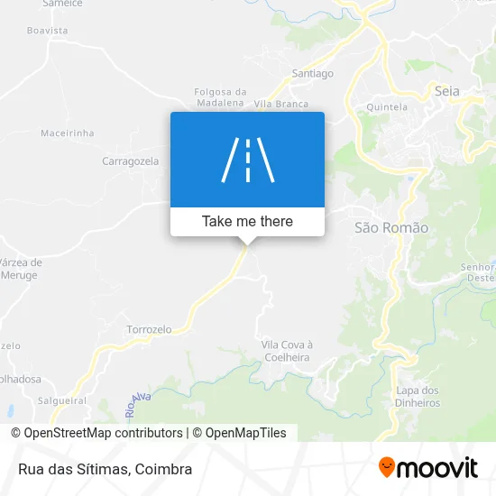Rua das Sítimas map