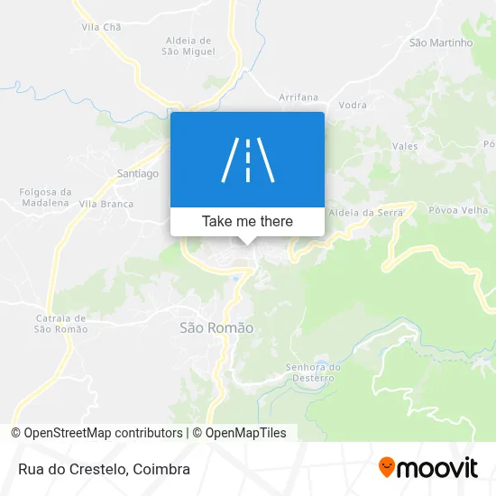 Rua do Crestelo map