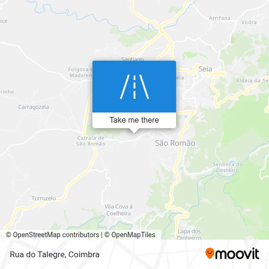 Rua do Talegre map
