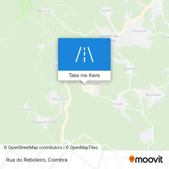 Rua do Reboleiro mapa