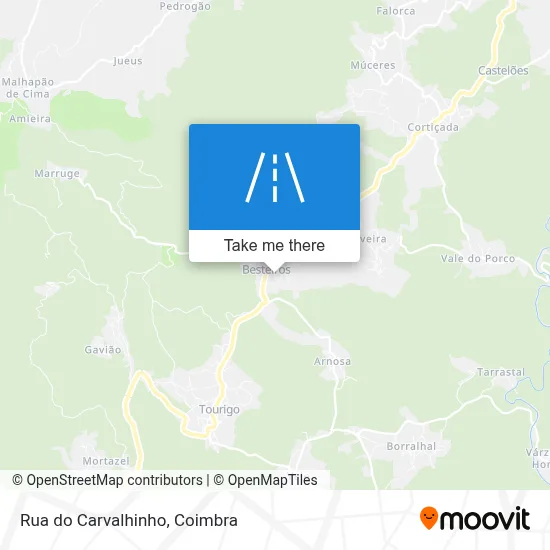 Rua do Carvalhinho map