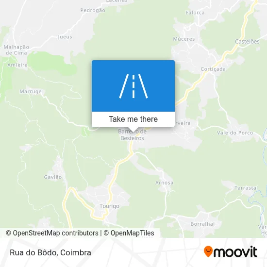 Rua do Bôdo map