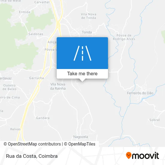 Rua da Costa mapa