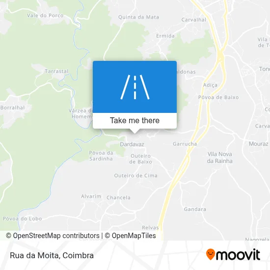 Rua da Moita map