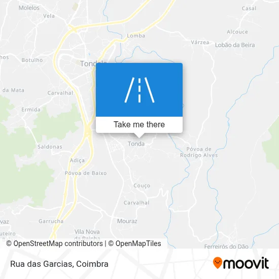Rua das Garcias map