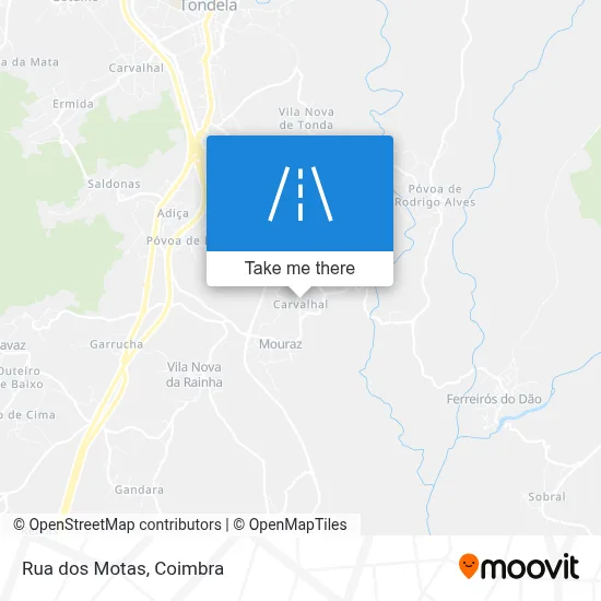 Rua dos Motas map