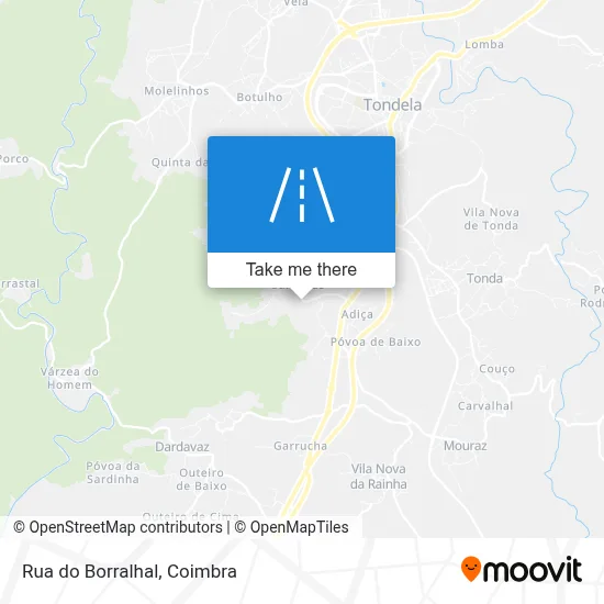 Rua do Borralhal map