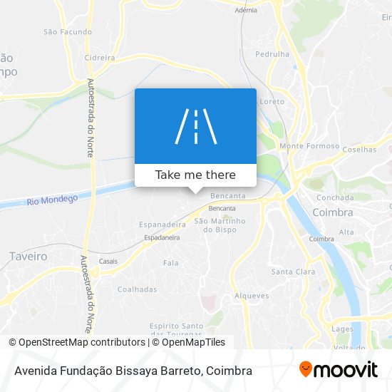Avenida Fundação Bissaya Barreto map