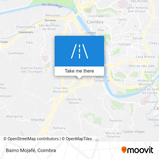 Bairro Mojafé mapa