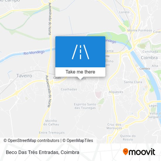 Beco Das Três Entradas mapa