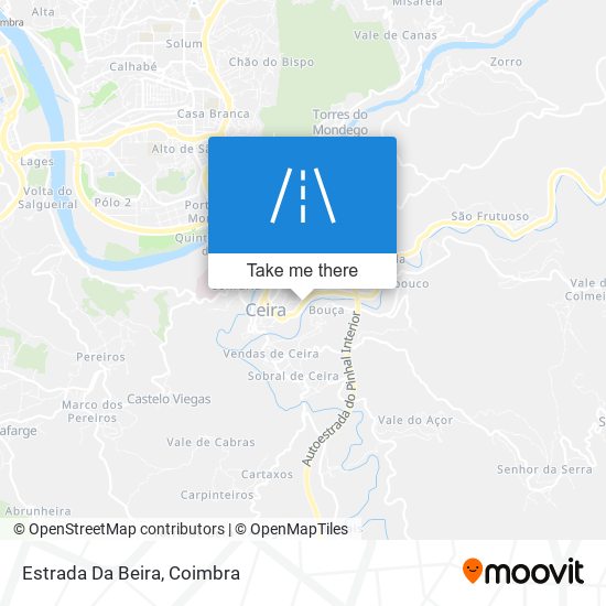 Estrada Da Beira map