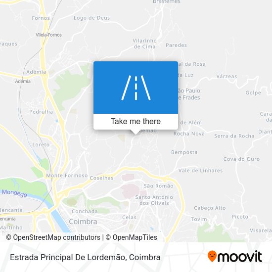 Estrada Principal De Lordemão map