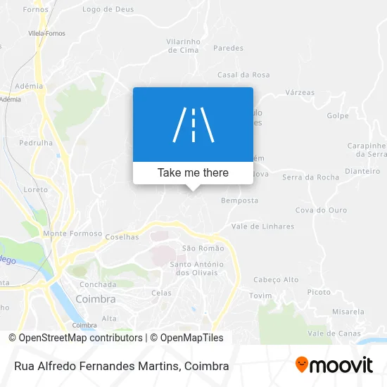 Rua Alfredo Fernandes Martins map