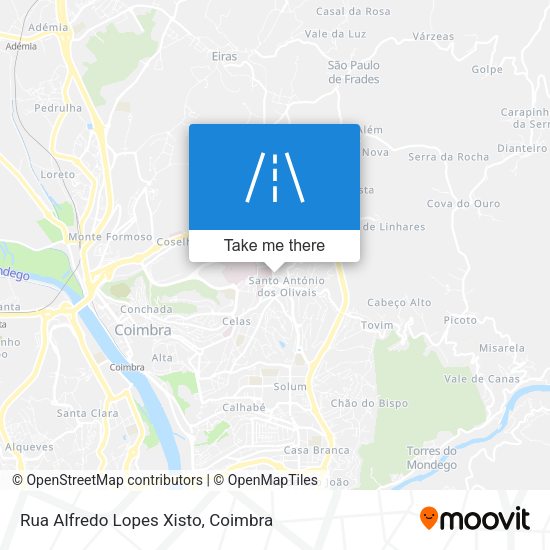 Rua Alfredo Lopes Xisto mapa