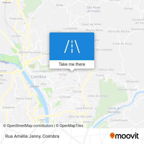 Rua Amélia Janny mapa