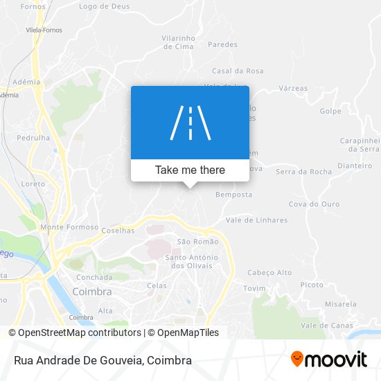 Rua Andrade De Gouveia mapa