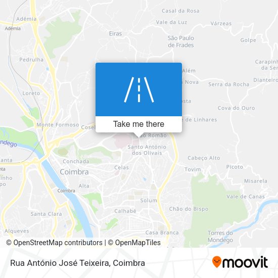 Rua António José Teixeira map