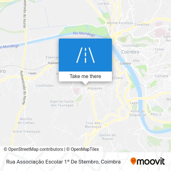Rua Associação Escolar 1º De Stembro map