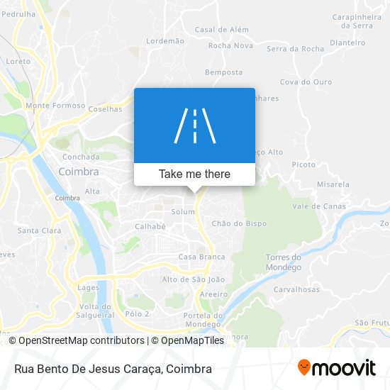 Rua Bento De Jesus Caraça mapa