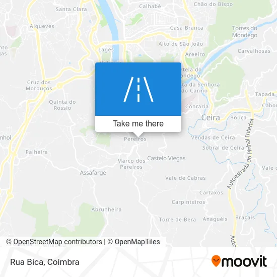 Rua Bica map