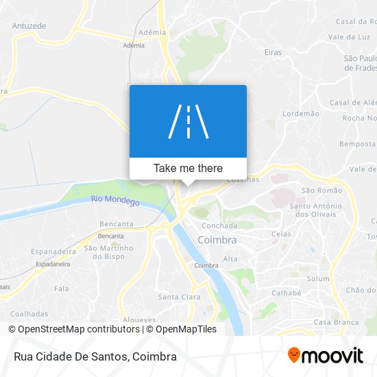 Rua Cidade De Santos mapa