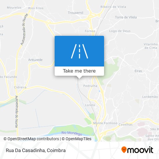 Rua Da Casadinha mapa