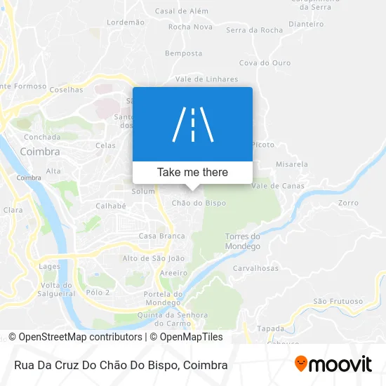 Rua Da Cruz Do Chão Do Bispo map