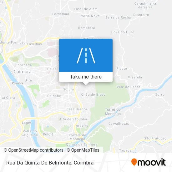 Rua Da Quinta De Belmonte map