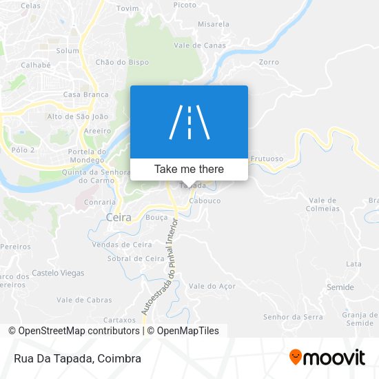 Rua Da Tapada mapa