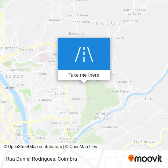 Rua Daniel Rodrigues map