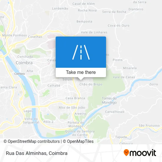 Rua Das Alminhas map