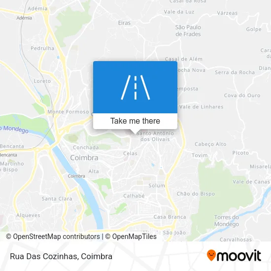 Rua Das Cozinhas map