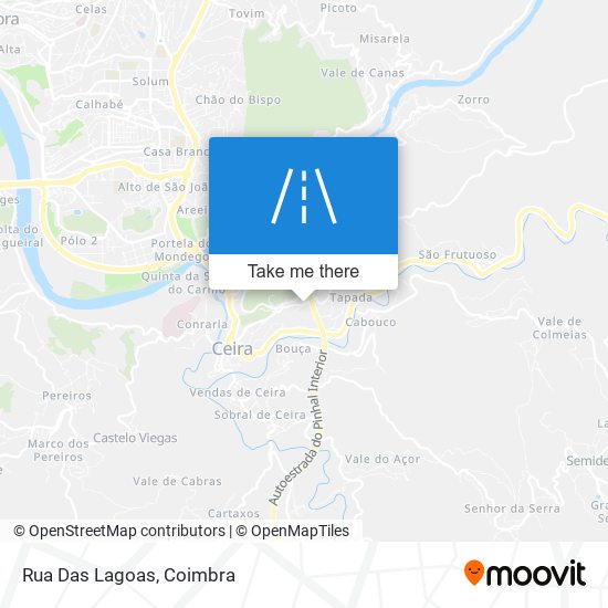 Rua Das Lagoas mapa