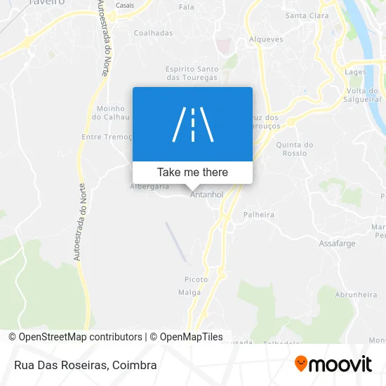Rua Das Roseiras map