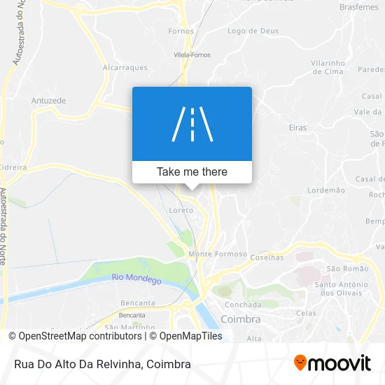 Rua Do Alto Da Relvinha map