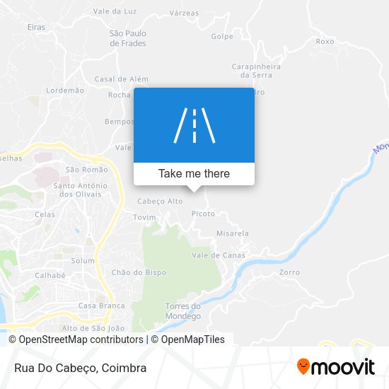 Rua Do Cabeço mapa