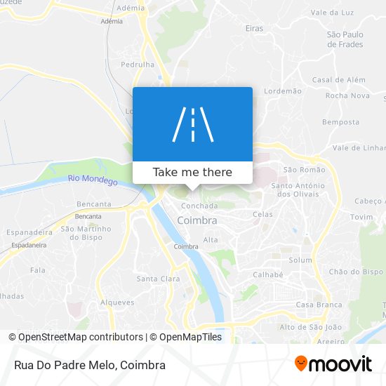 Rua Do Padre Melo map