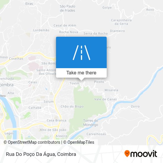 Rua Do Poço Da Água mapa