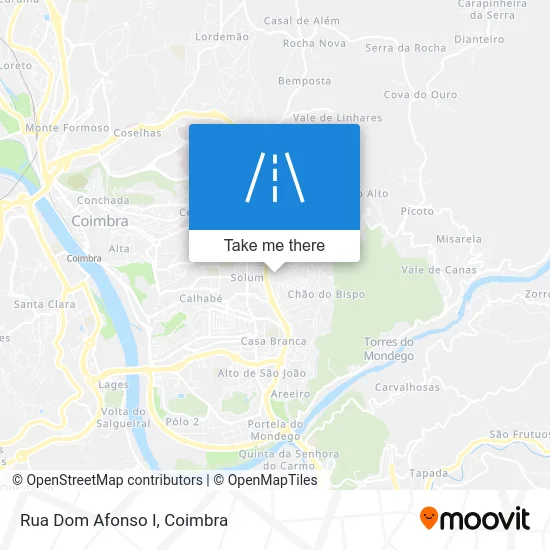 Rua Dom Afonso I map