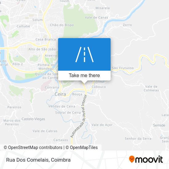 Rua Dos Comelais mapa