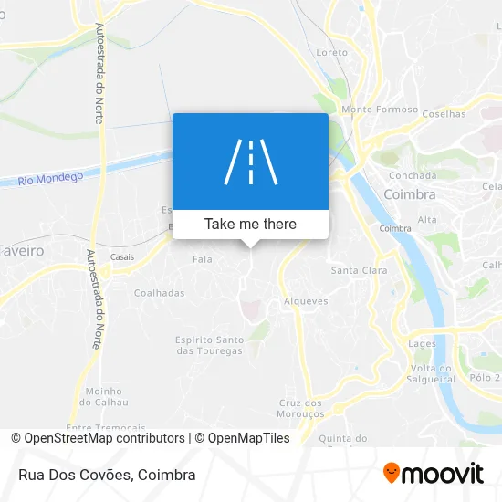 Rua Dos Covões map