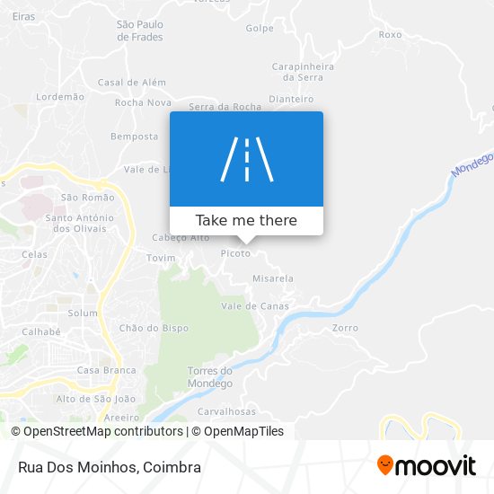 Rua Dos Moinhos map