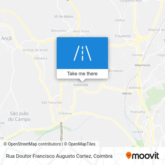 Rua Doutor Francisco Augusto Cortez map