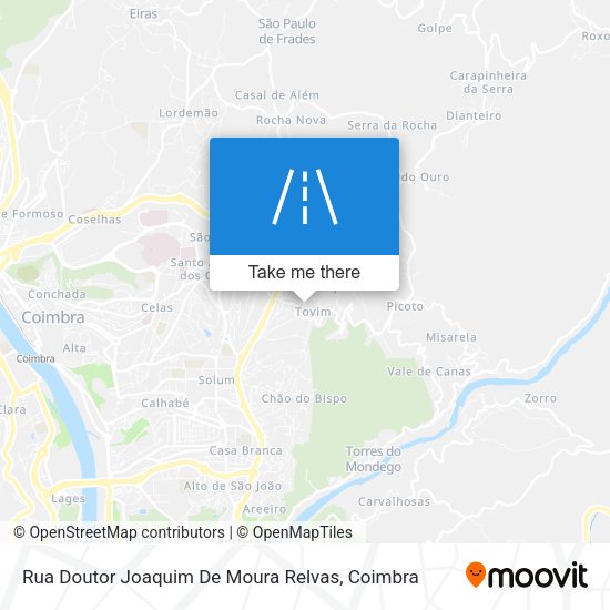 Rua Doutor Joaquim De Moura Relvas map