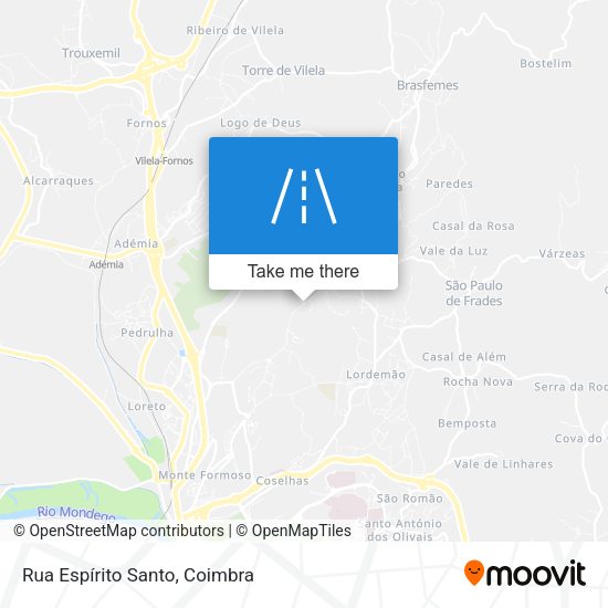 Rua Espírito Santo map