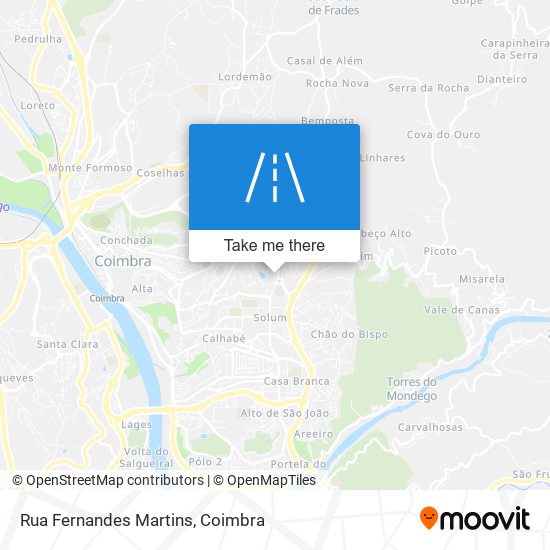 Rua Fernandes Martins mapa